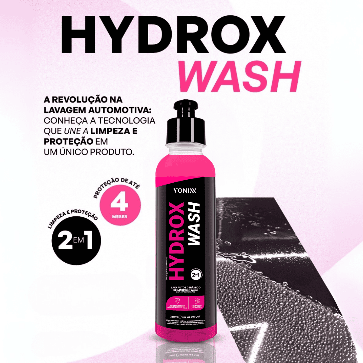 Hydrox Wash Shampoo Lava Autos Hidrorreativo