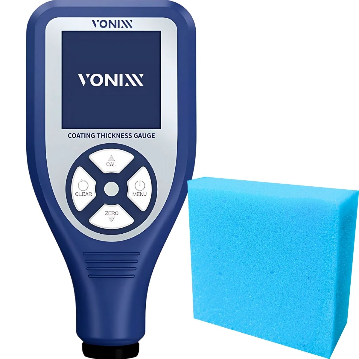Medidor de Verniz Pro Vonixx Medidor de Espessura Camada Polimento Automotivo Alta Precisão Visor Colorido