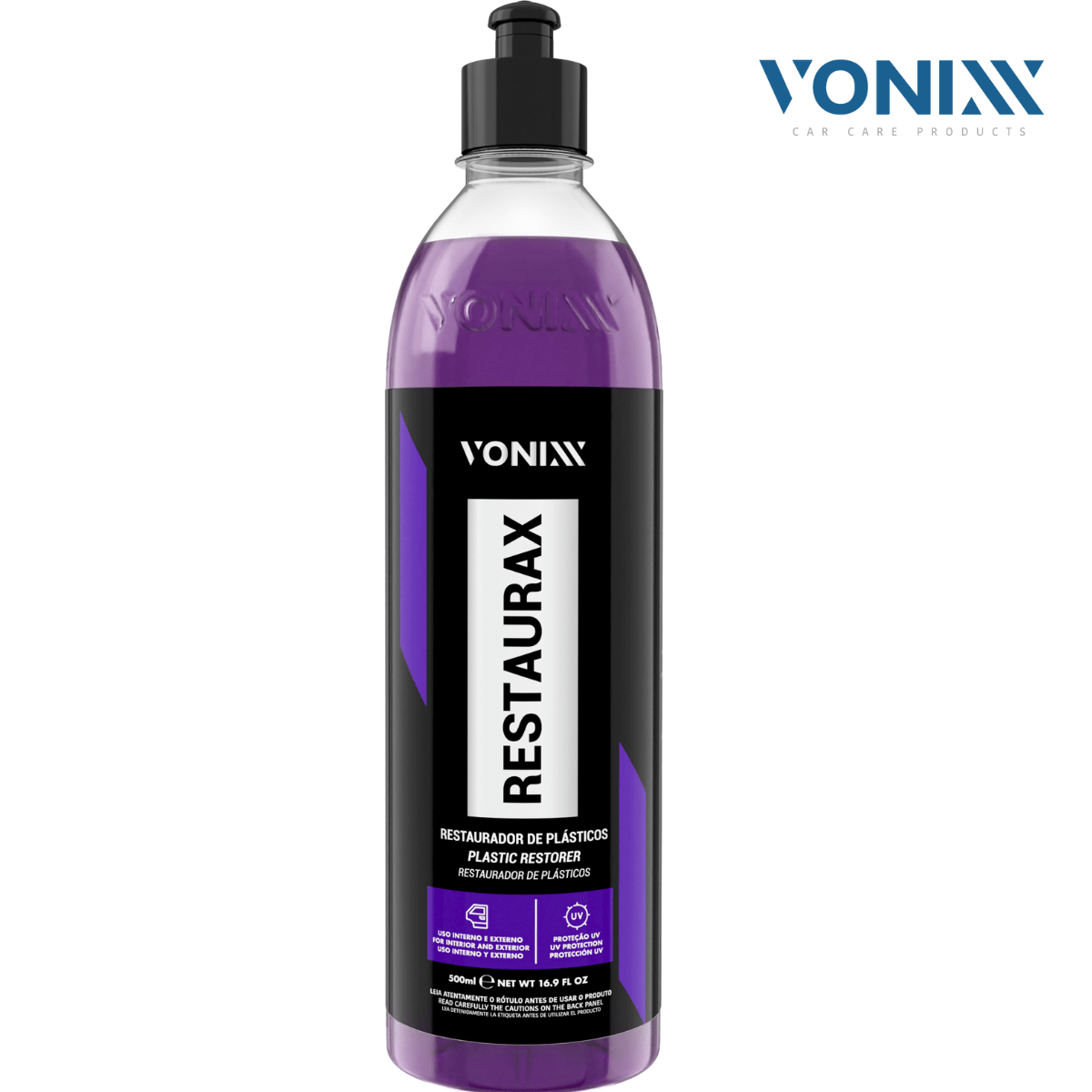 Restaurax Restaurador de Plásticos Interno e Externo Vonixx 500ml